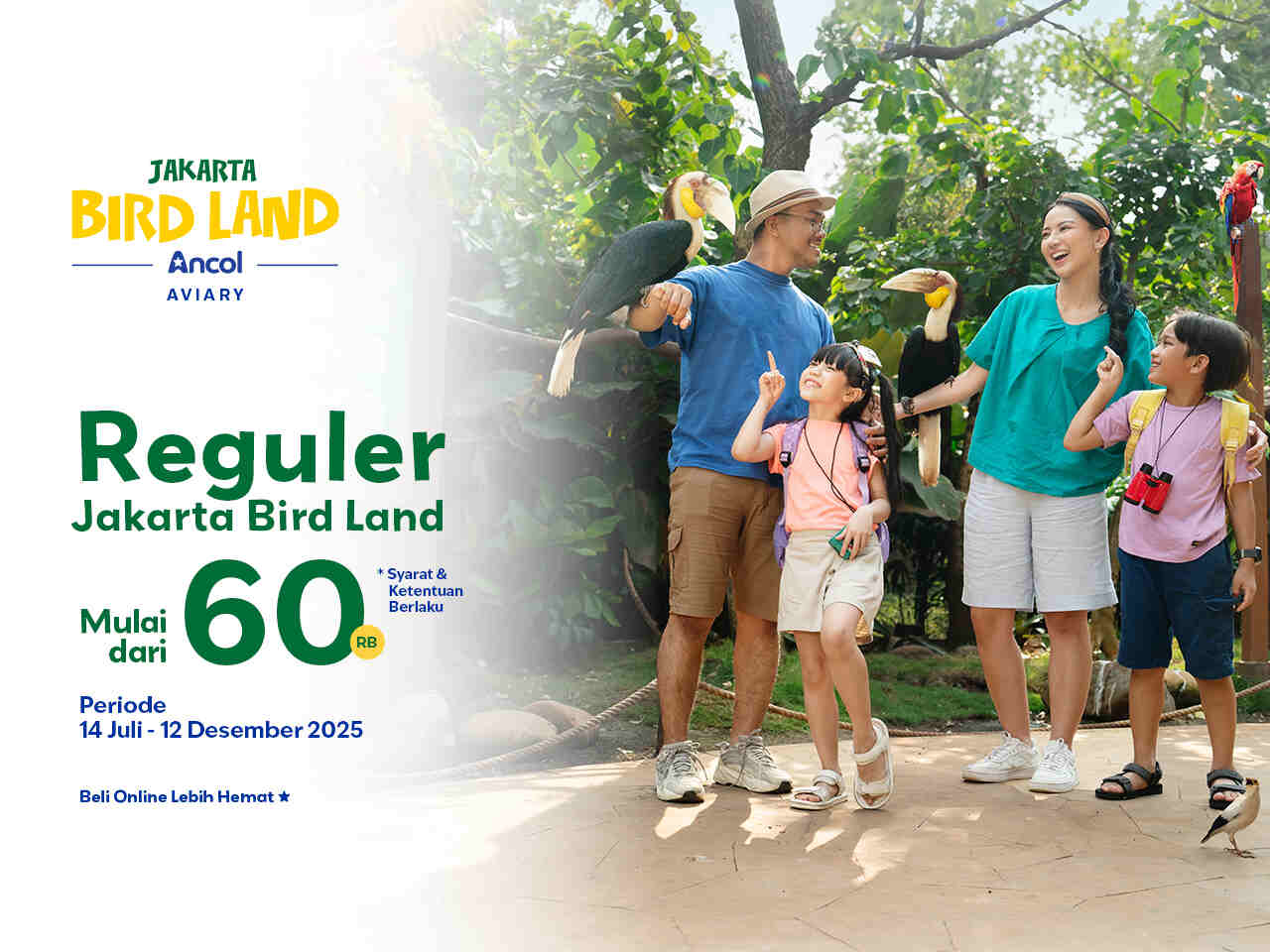 Liburan seru di Jakarta Bird Land! Kenalan dengan berbagai Burung Mancanegara